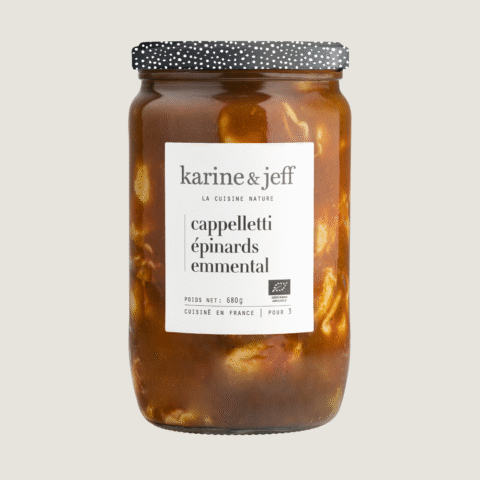 Cappelletti met spinazie en emmentaler