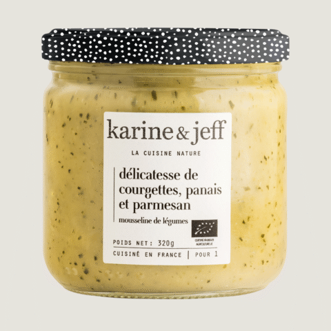Délicatesse van courgette, pastinaak en schapenroom
