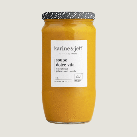 Dolce Vita soep - butternut, rode kuri-pompoen en kaneel
