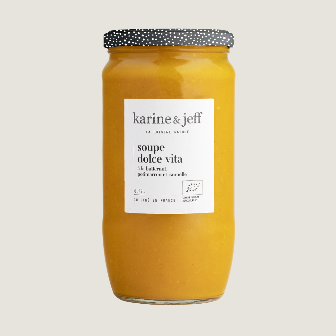 Dolce Vita soep - butternut, rode kuri-pompoen en kaneel