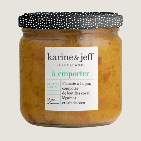 Flaneren door Jaipur - compote van rode linzen met groenten en kokosmelk