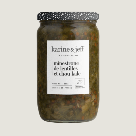Minestrone van linzen en boerenkool