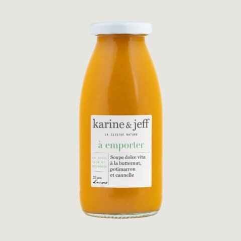 Dolce Vita soep - butternut, rode kuri-pompoen en kaneel 0,25 L
