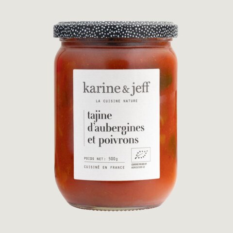 Tajine van aubergine en paprika