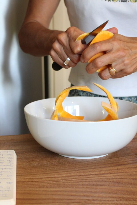 Pompoenrisotto: smeuïge butternut en de geur van goede bouillon